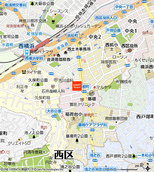 まいばすけっと横浜浜松町店付近の地図
